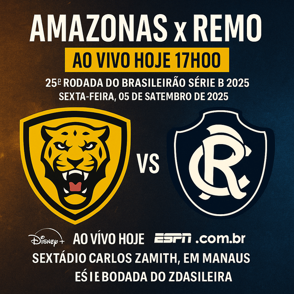 Amazonas x Remo ao vivo hoje às 17h00: tudo o que você precisa saber