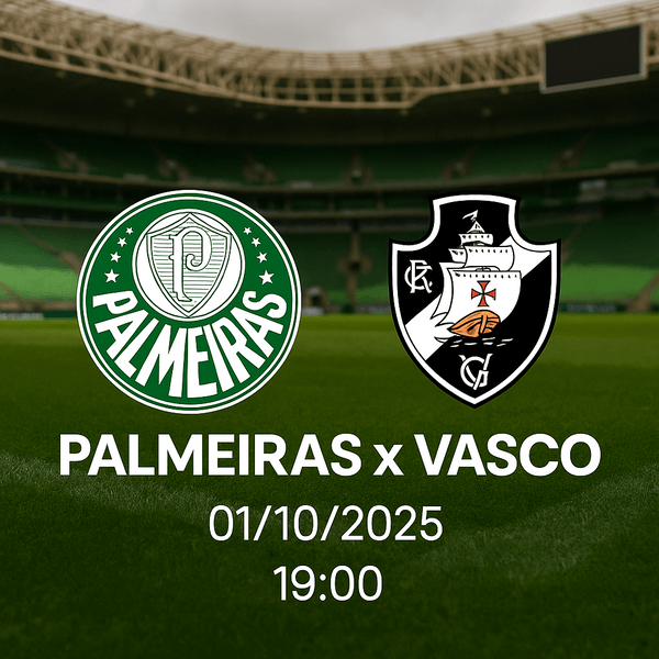Palmeiras x Vasco às 19h00: tudo que você precisa saber