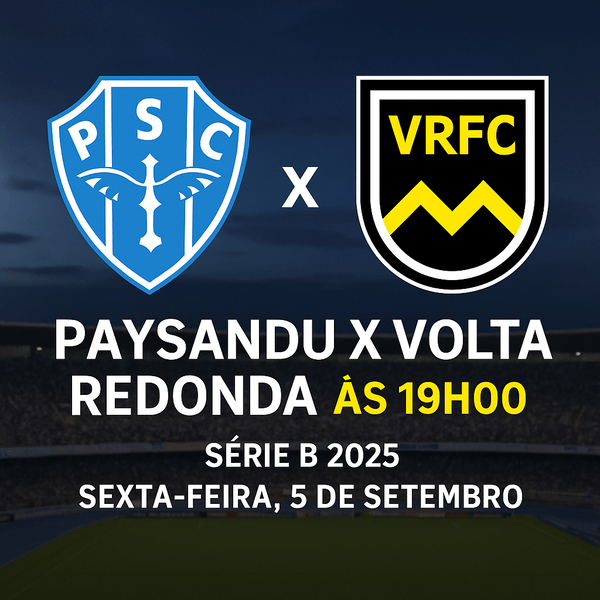 Paysandu x Volta Redonda às 19h00: Tudo que você precisa saber para assistir ao vivo e acompanhar o confronto!
