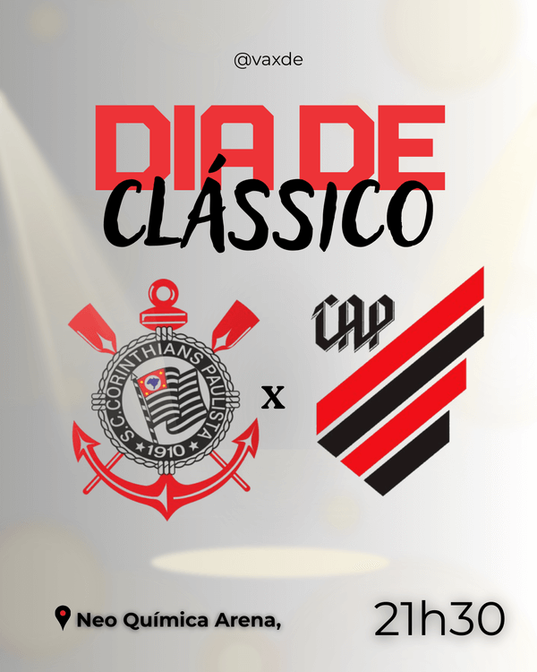Corinthians x Athletico-PR às 21h30 – Um Jogo Imperdível no Campeonato Brasileiro de 2025