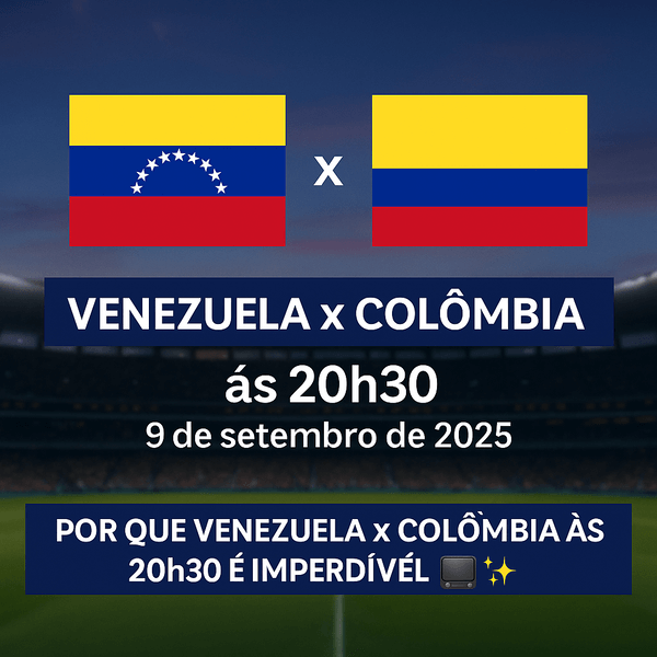 Venezuela x Colômbia às 20h30 – Confronto decisivo nas Eliminatórias