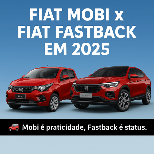 Fiat Mobi ou Fastback: Qual escolher em 2025?