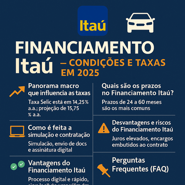 Financiamento de carro pelo Itaú em 2025 Taxas e prazos – Financiamento no Brasil