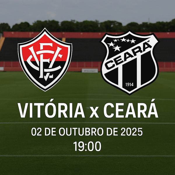 Vitória x Ceará às 19h00: Tudo que você precisa saber para acompanhar o duelo